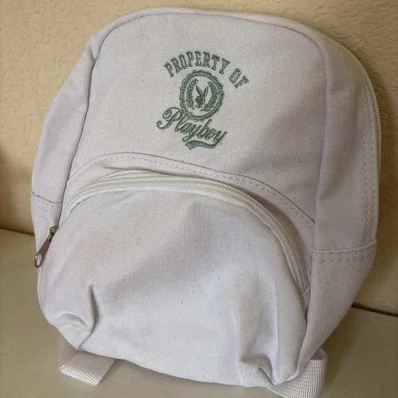 Pacsun x Playboy Mini Backpack White - Picture 1 of 6
